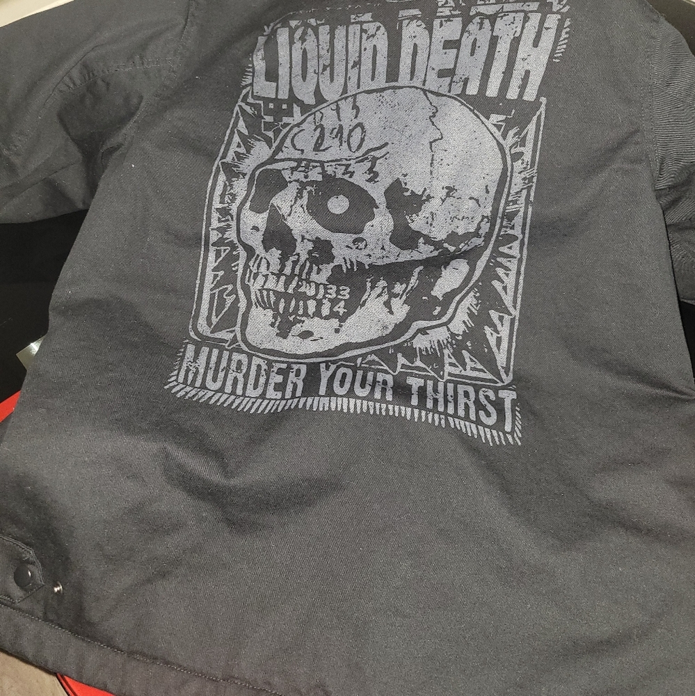 Limited edition liquid death jacket